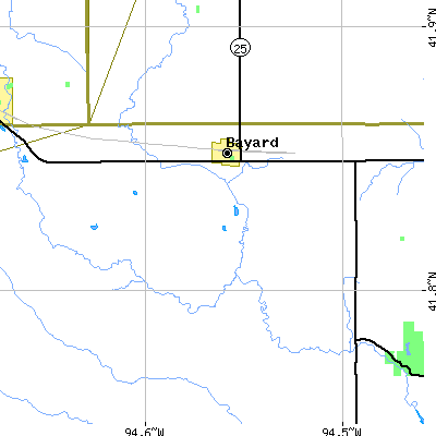 Zip code 50029 close-up map