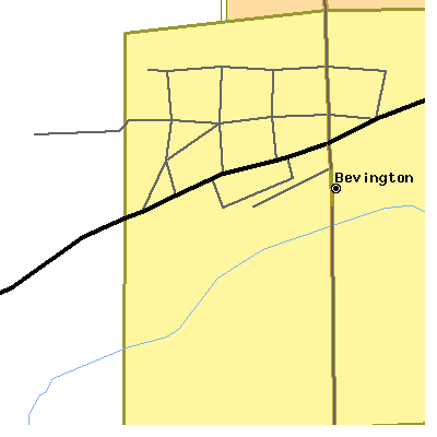 Zip code 50033 close-up map
