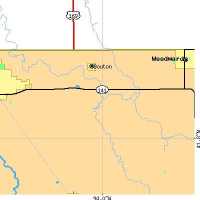 Zip code 50039 close-up map