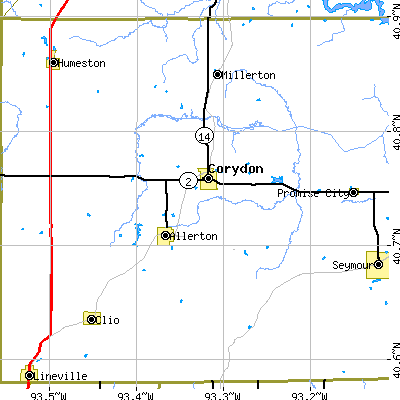 Zip code 50060 close-up map