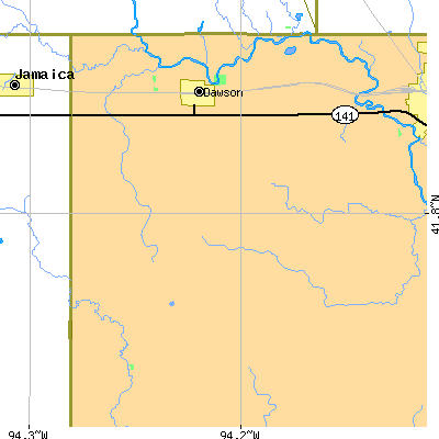 Zip code 50066 close-up map