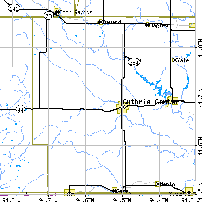 Zip code 50115 close-up map