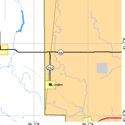 Zip code 50146 close-up map