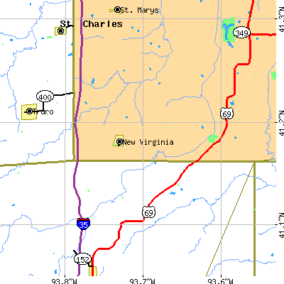 Zip code 50210 close-up map