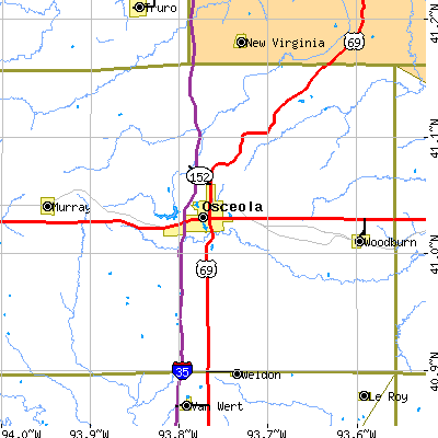 Zip code 50213 close-up map