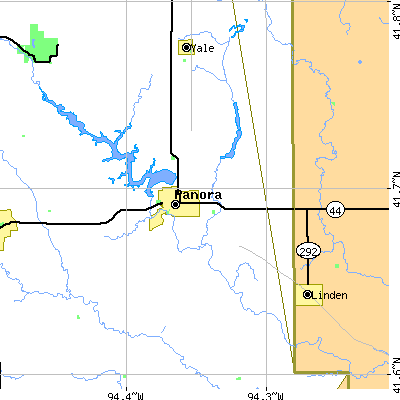 Zip code 50216 close-up map