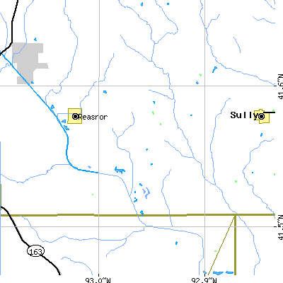 Zip code 50232 close-up map