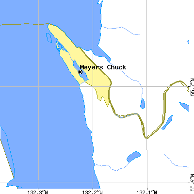 Zip code 99903 close-up map