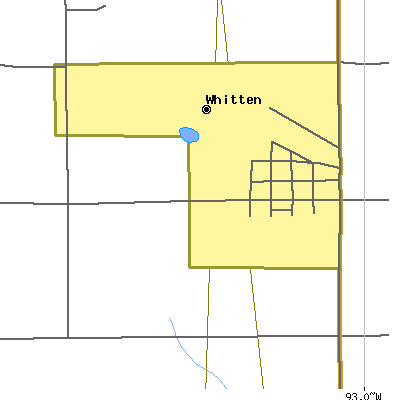 Zip code 50269 close-up map