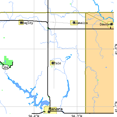 Zip code 50277 close-up map