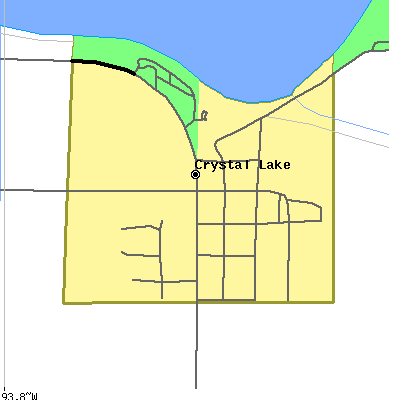 Zip code 50432 close-up map