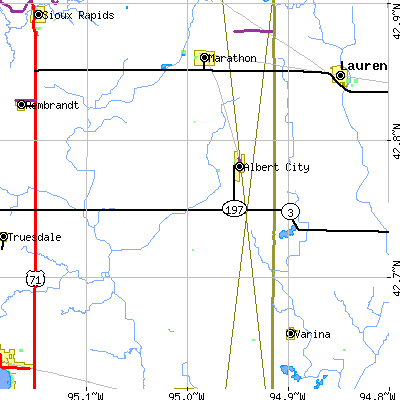 Zip code 50510 close-up map