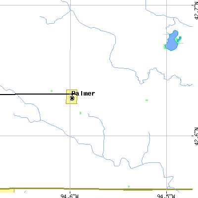 Zip code 50571 close-up map
