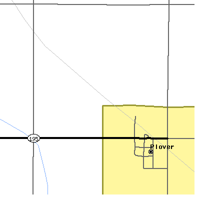 Zip code 50573 close-up map
