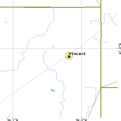 Zip code 50594 close-up map
