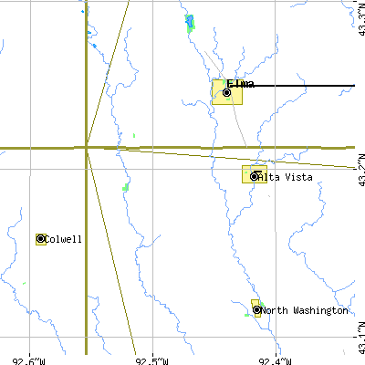 Zip code 50603 close-up map