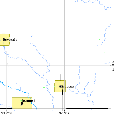 Zip code 50611 close-up map