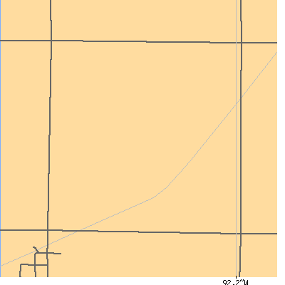 Zip code 50623 close-up map