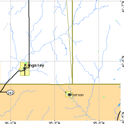 Zip code 51048 close-up map