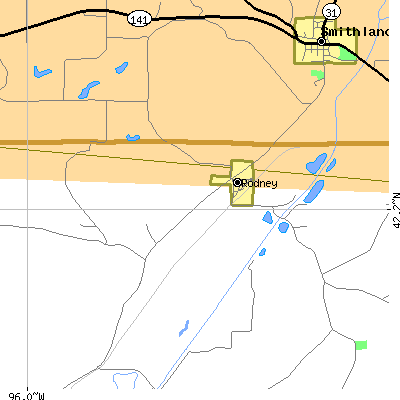 Zip code 51051 close-up map