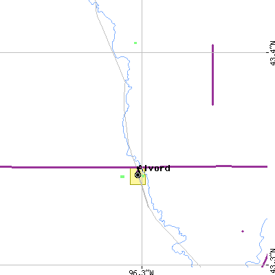 Zip code 51230 close-up map