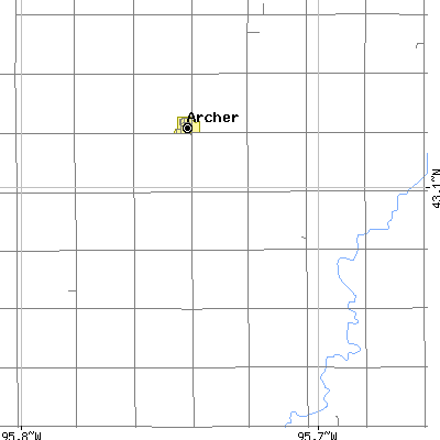 Zip code 51231 close-up map