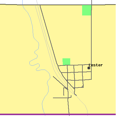 Zip code 51242 close-up map