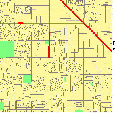 Zip code 85031 close-up map