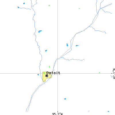 Zip code 51441 close-up map