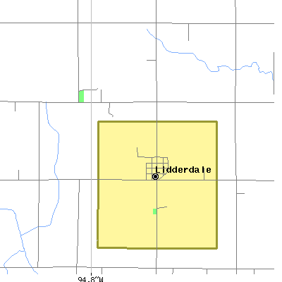 Zip code 51452 close-up map