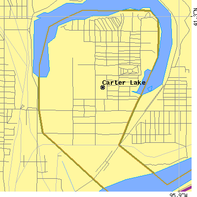 Zip code 51510 close-up map