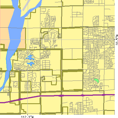 Zip code 85037 close-up map