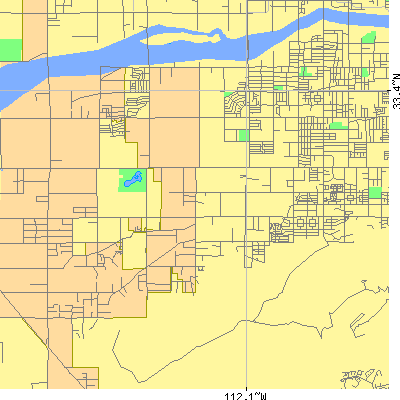 Zip code 85041 close-up map