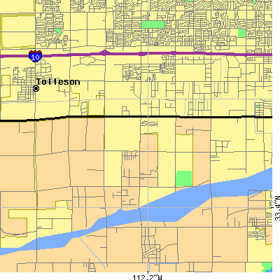 Zip code 85043 close-up map