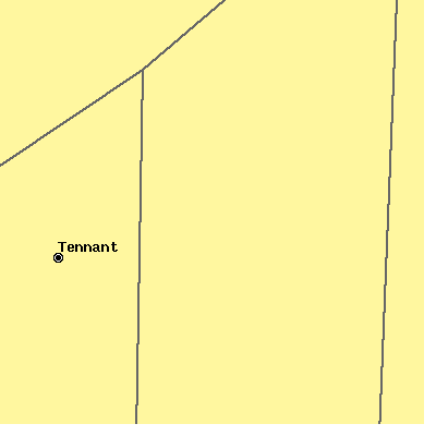 Zip code 51574 close-up map