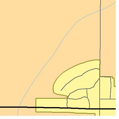 Zip code 51575 close-up map