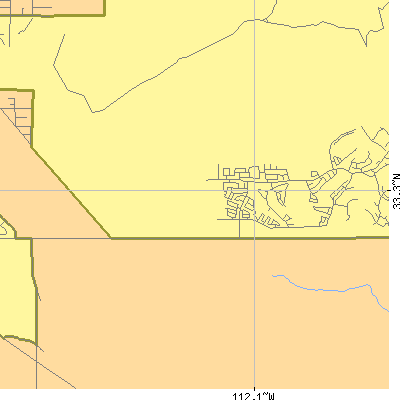 Zip code 85045 close-up map