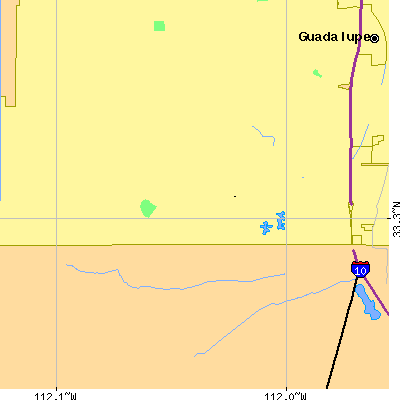 Zip code 85048 close-up map