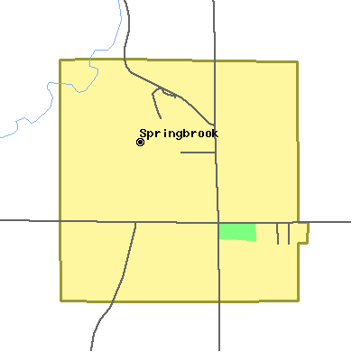 Zip code 52075 close-up map
