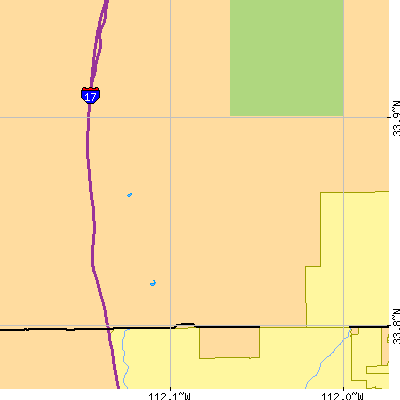 Zip code 85086 close-up map