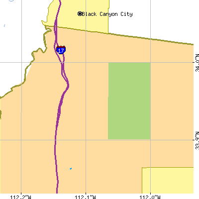 Zip code 85087 close-up map