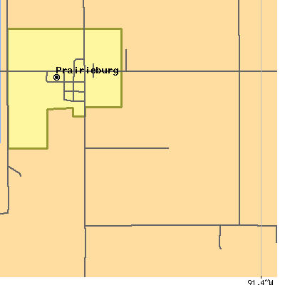 Zip code 52219 close-up map