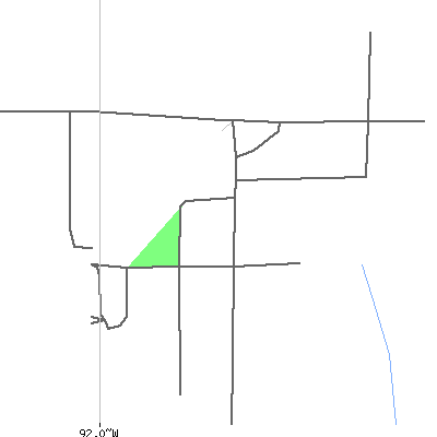 Zip code 52220 close-up map