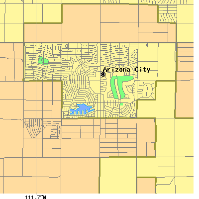 Zip code 85223 close-up map