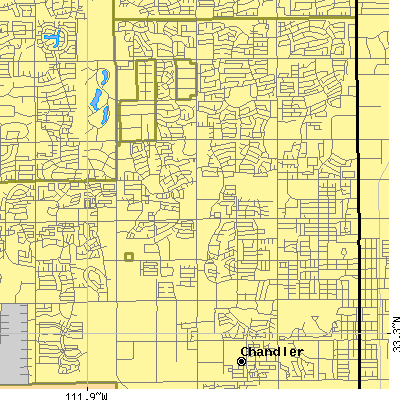 Zip code 85224 close-up map