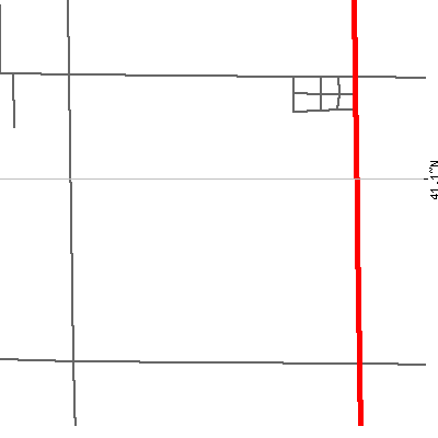 Zip code 52652 close-up map
