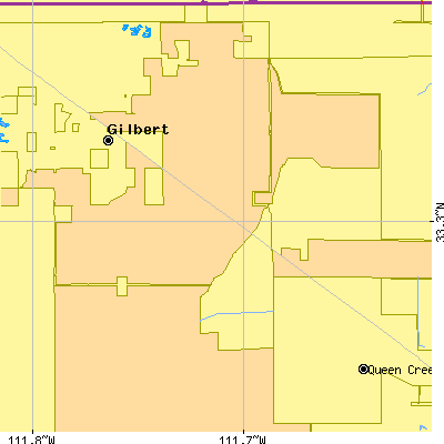 Zip code 85236 close-up map