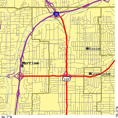 Zip code 66202 close-up map