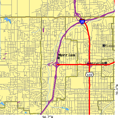 Zip code 66203 close-up map