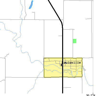 Zip code 66450 close-up map